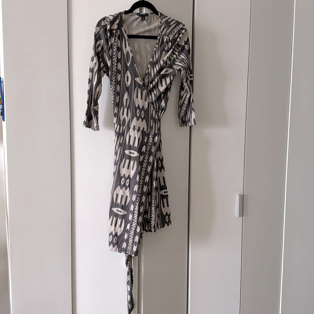Banana Republic stretch wrap around dress